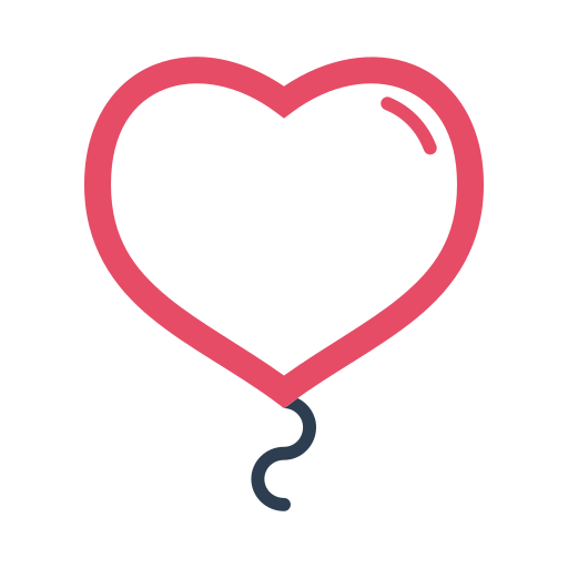 Baloon, heart, love, pink, red, valentine, valentine's day icon